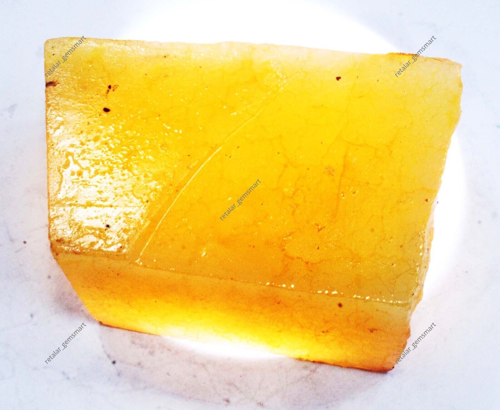 LOOSE GEMSTONE Huge Size Yellow Sapphire Rough 1080 Ct Natural Uncut CERTIFIED