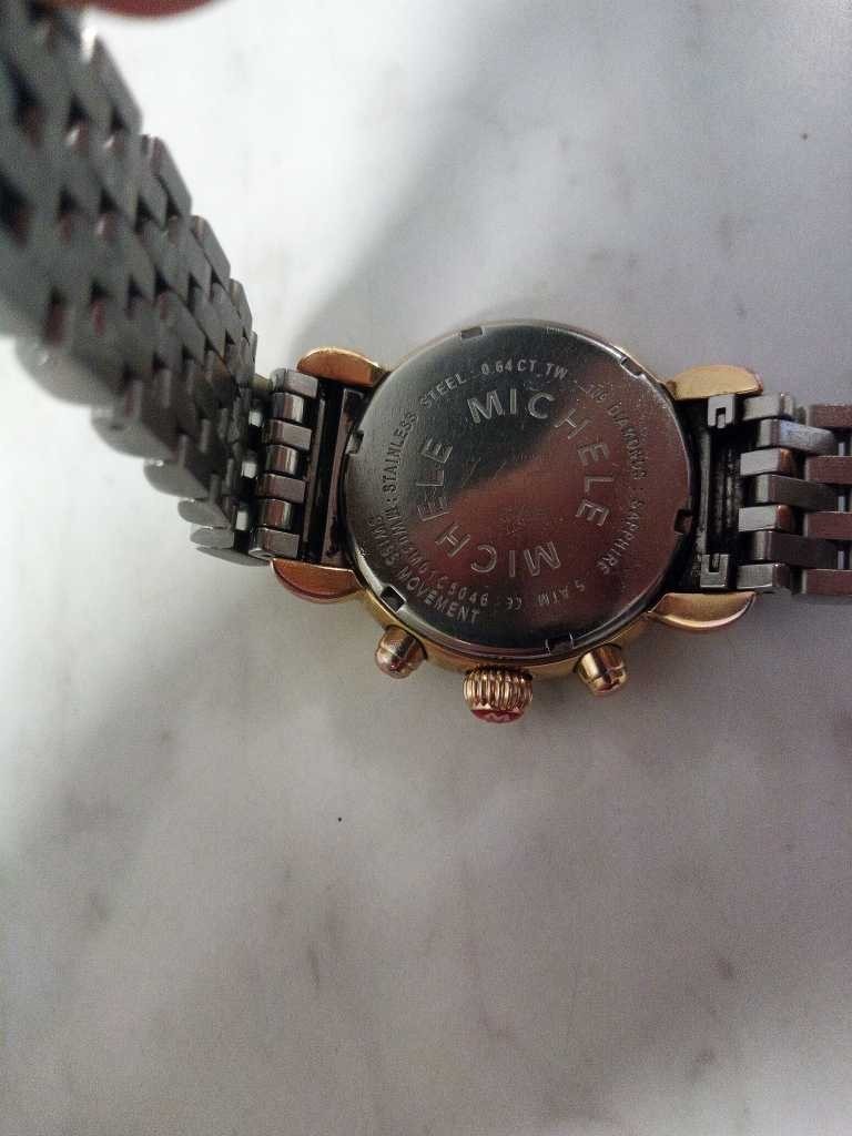 Great Condition Michele MW03M01C5046 CSX 36 Diamond Two Tone Women’s Watch