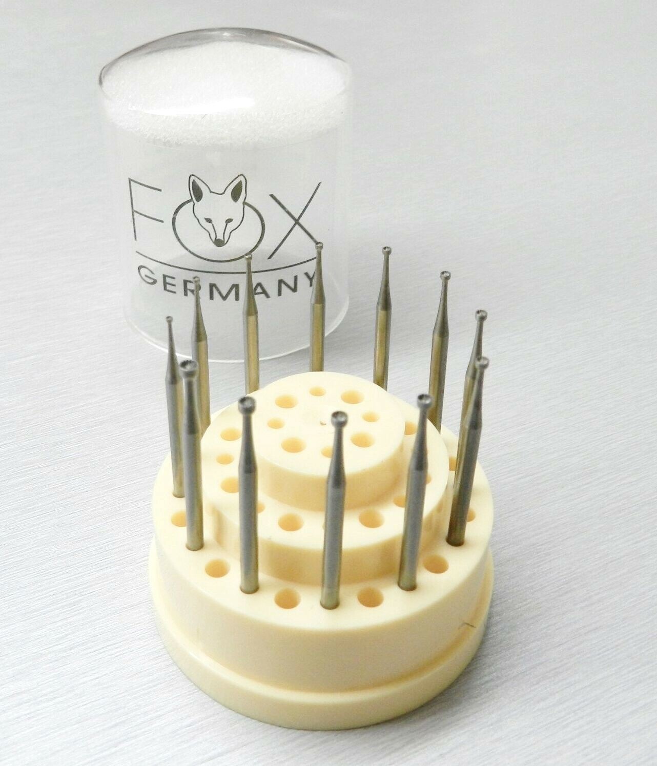 Fox Burs Cup Bur Fig 77b Concave Cutter Fraises Assortment Set of 12 Fox Germany