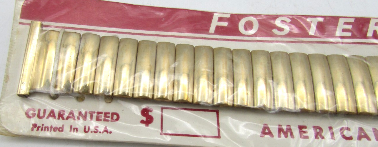 FOSTER-99 10K GOLD FILLED 19mm WRISTWATCH BAND PARTS OR REPAIR W66