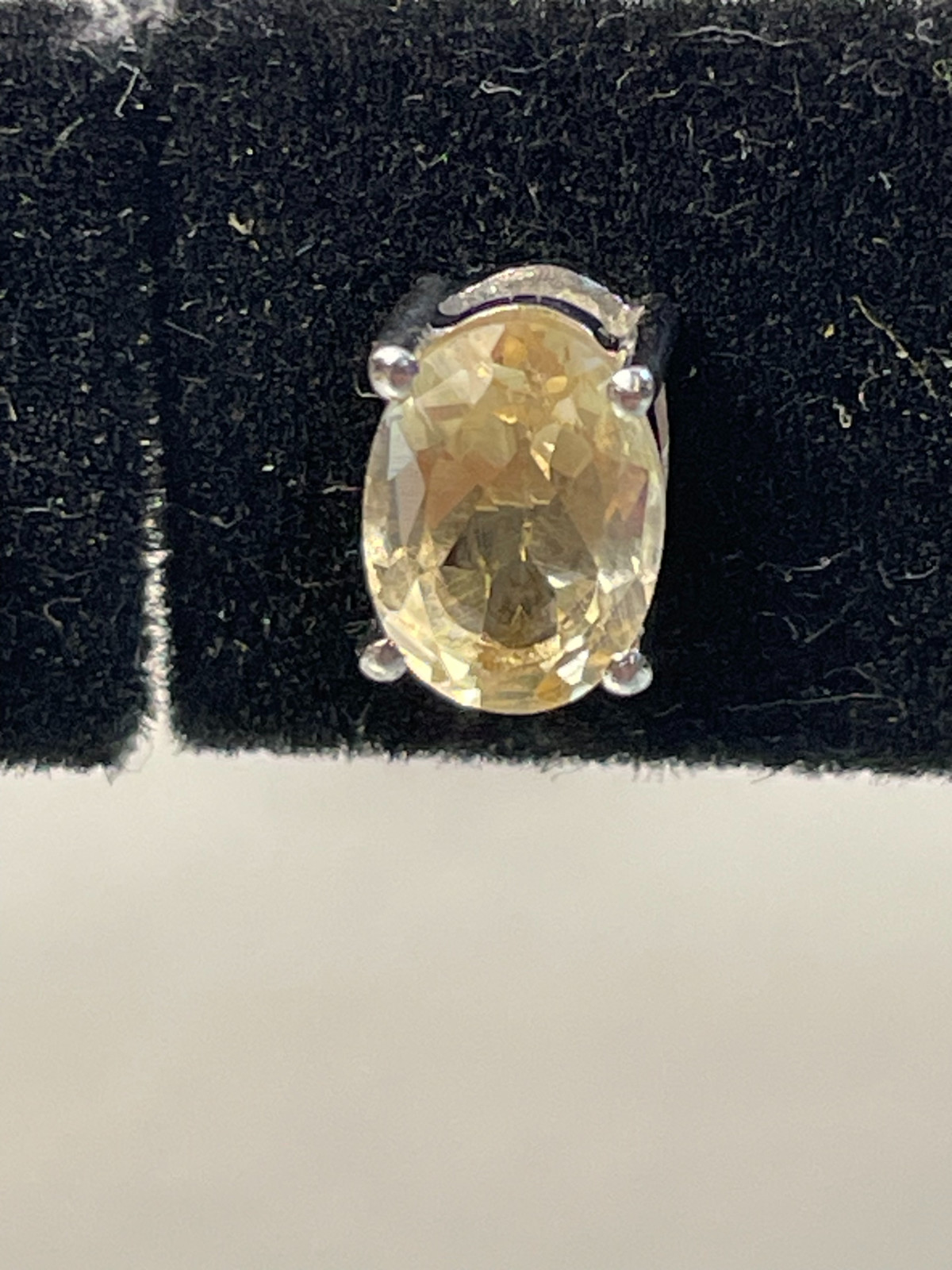 2 Ct. Citrine Stud Earrings in Solid Sterling Silver – November Birthstone