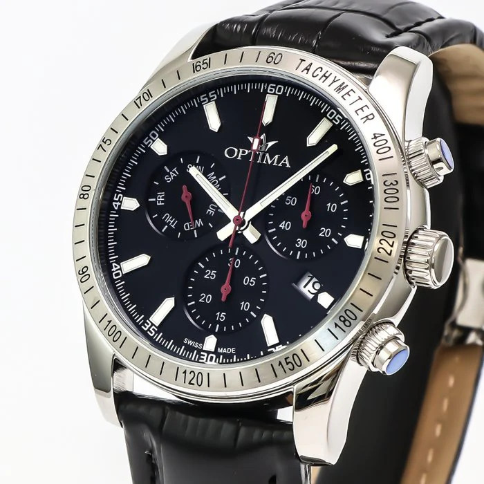 Optima – Swiss Chronograph – OSC432-SL-3 Swiss Ronda 44 mm OSC432 50 m (5 ATM