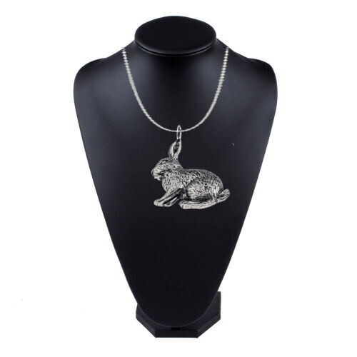 A17 Rabbit Antique Bronze or silver necklace size 16 18 20 24 30 inch