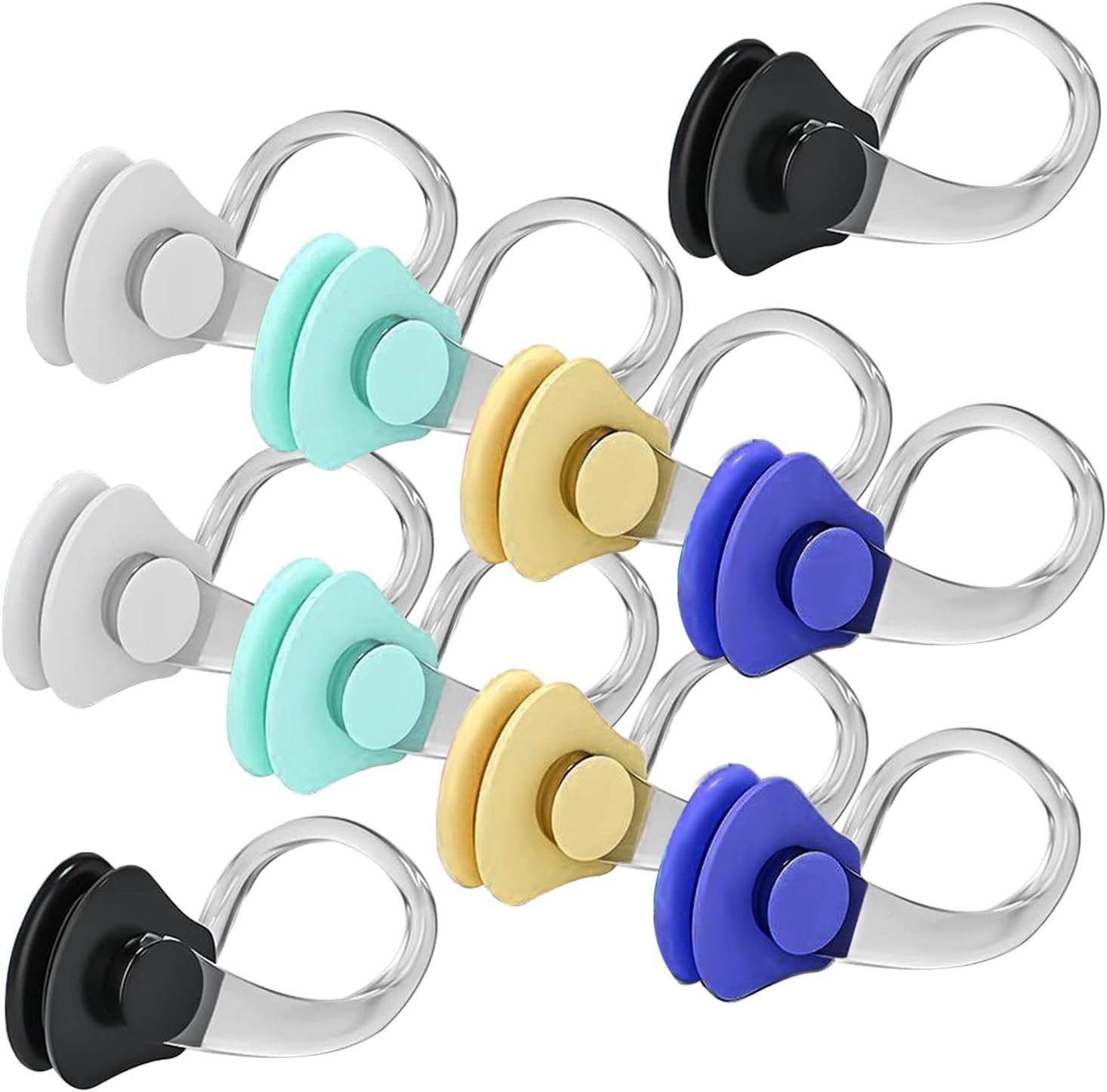10Pcs Nose Clips for Divers and Swimmers Nose Plugs for Kids and Adults