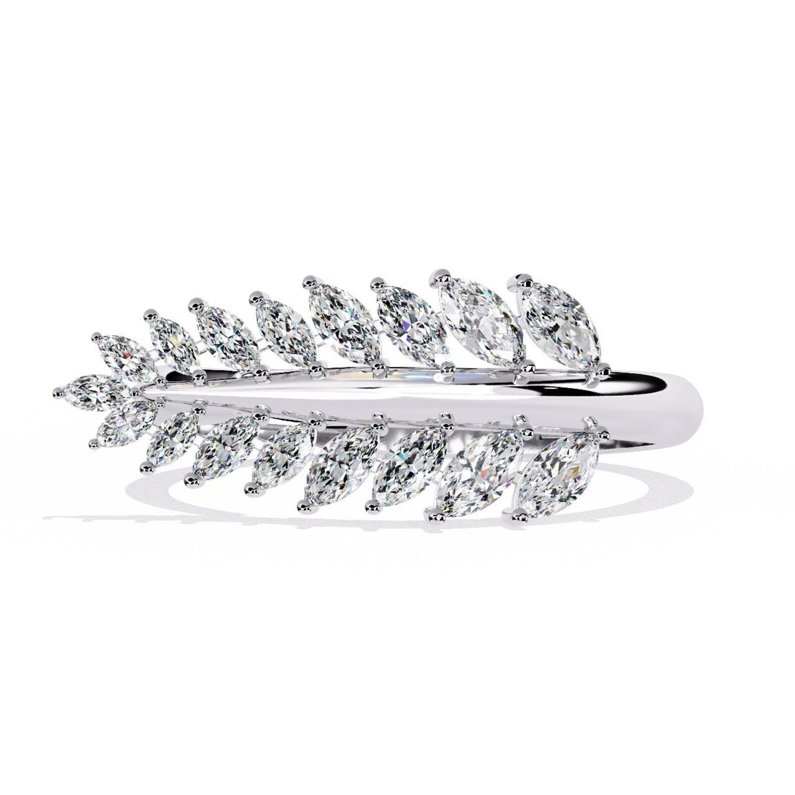 5 Ct Marquise Cut Simulated Diamond Engagement Band Ring 14k Yellow Gold Plated