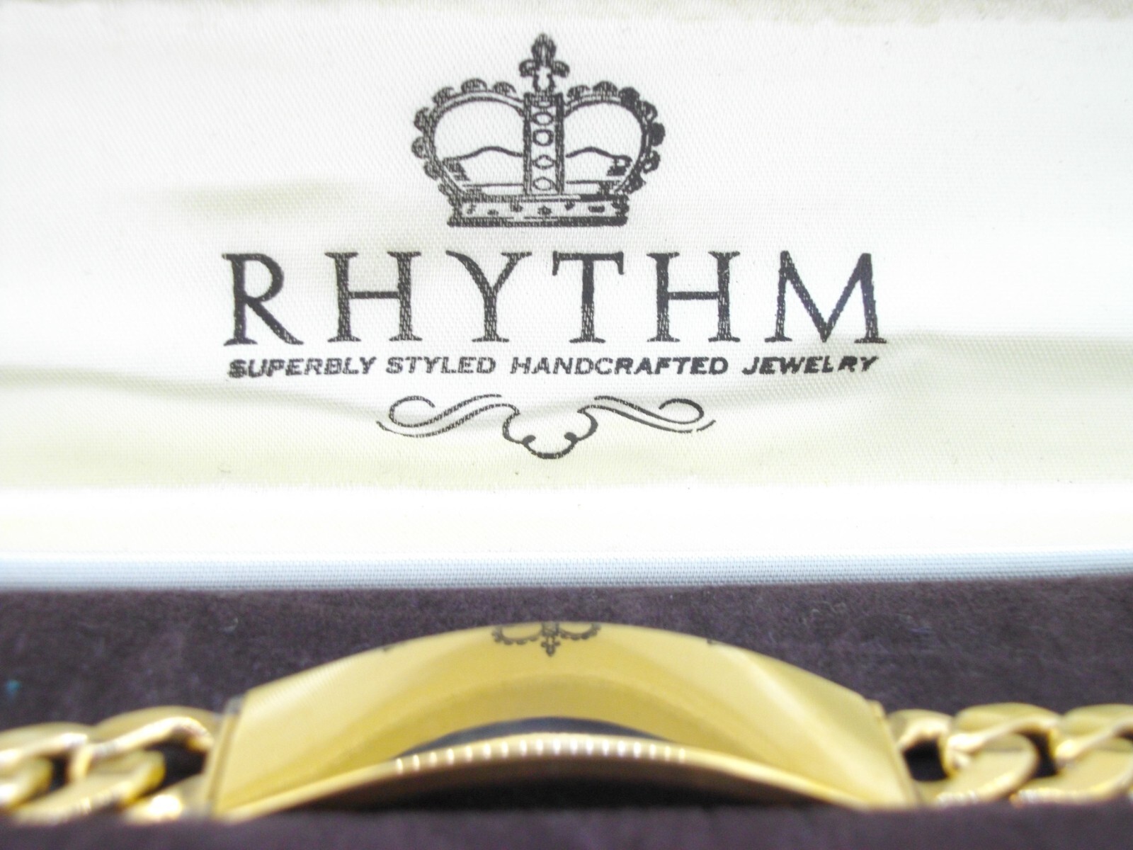 Bracelet Rhythm ID Identification 12K Gold Filled Handmade Curb Chain 8 in Vtg