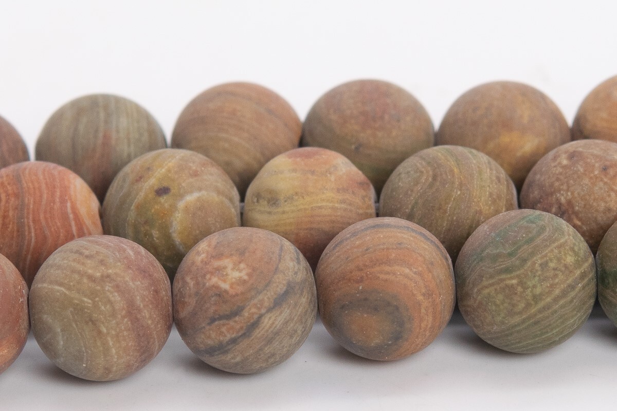 Natural Matte Rainbow Jasper Beads Grade AAA Round Loose Beads 6/8/10/12MM