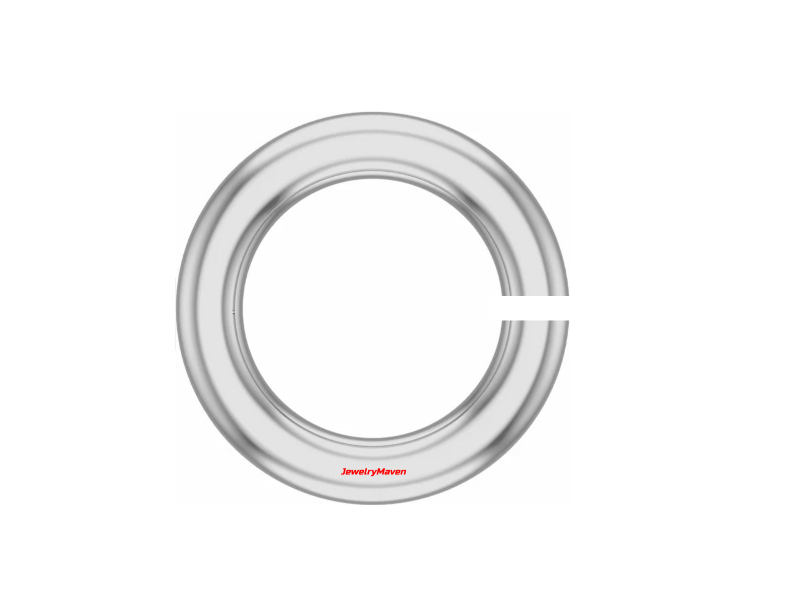 6mm OD 3.8mm ID 14k Solid White Gold 18ga gauge OPEN Jump Ring USA MADE
