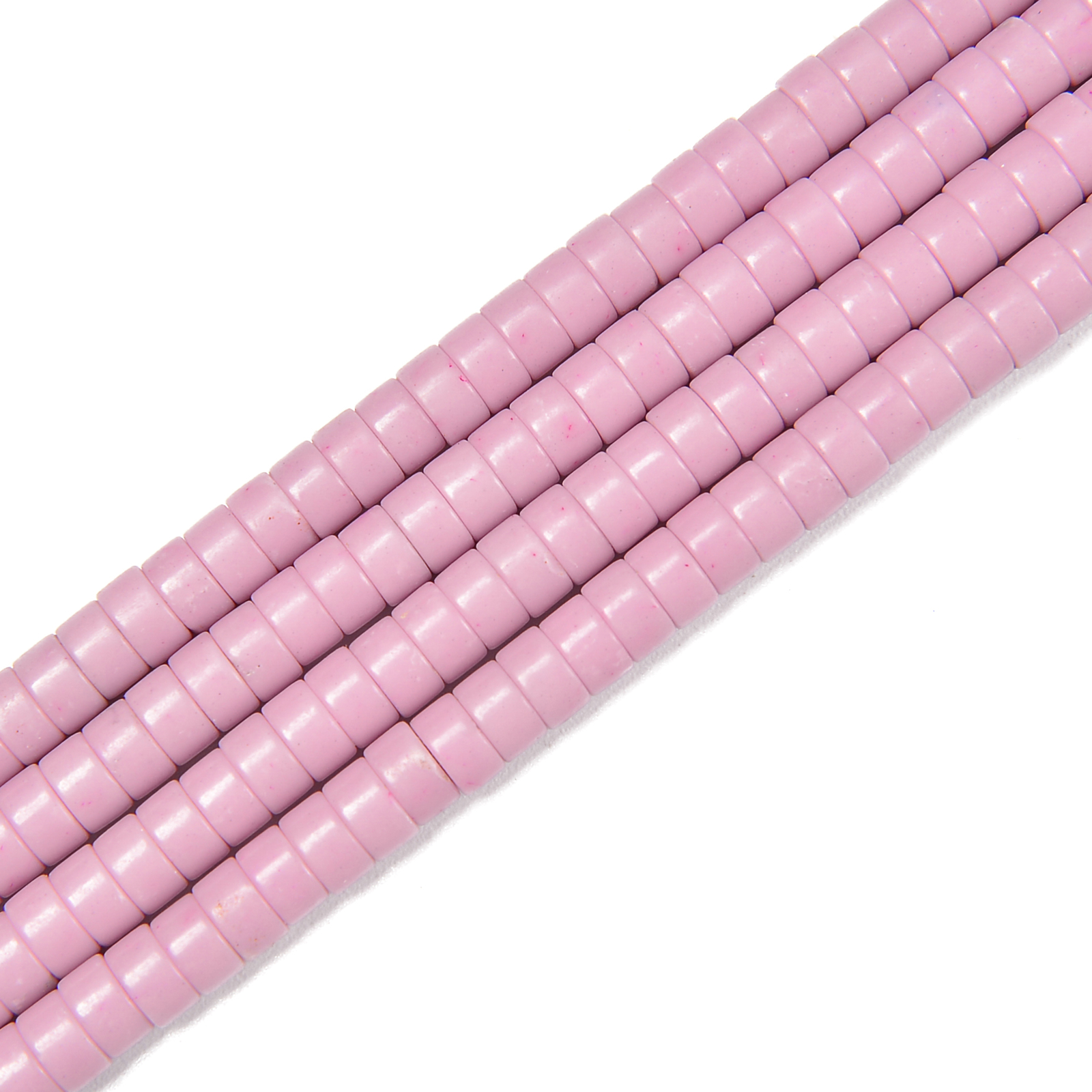 Lavender Purple Howlite Turquoise Heishi Disc Beads Size 2x4mm 3x6mm 15.5” Str