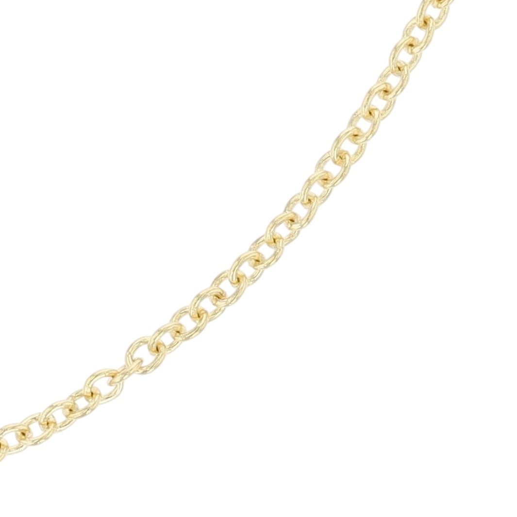 1mm Cable Link Chain 18″ Necklace 14k Yellow Gold 1.14 Grams