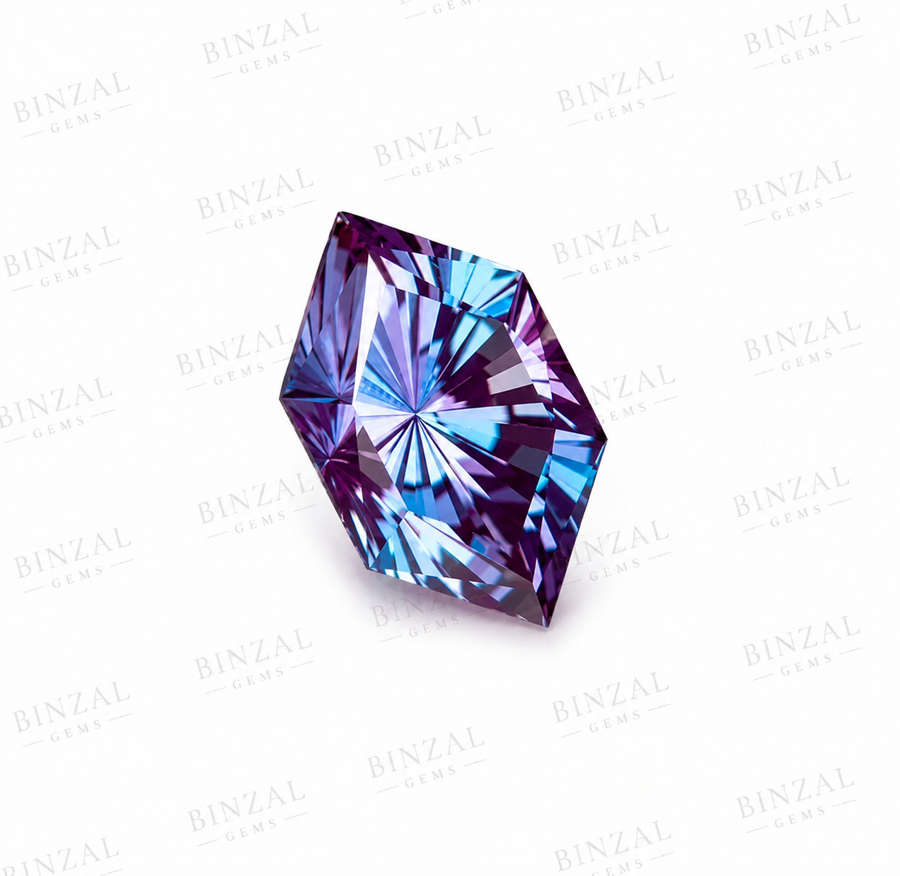 Certified 15 Ct+ Natural Alexandrite Color Change Fancy Cut Loose Gemstone