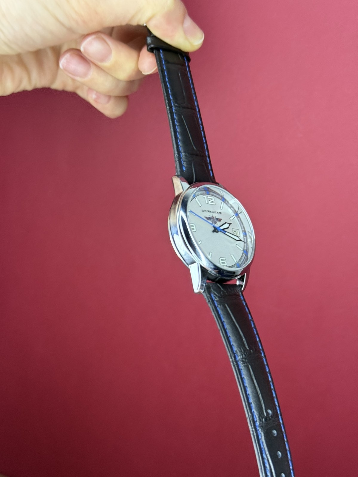 Aviator Watch Mechanical Pilot Soviet USSR Military Calendar Men Day Raketa