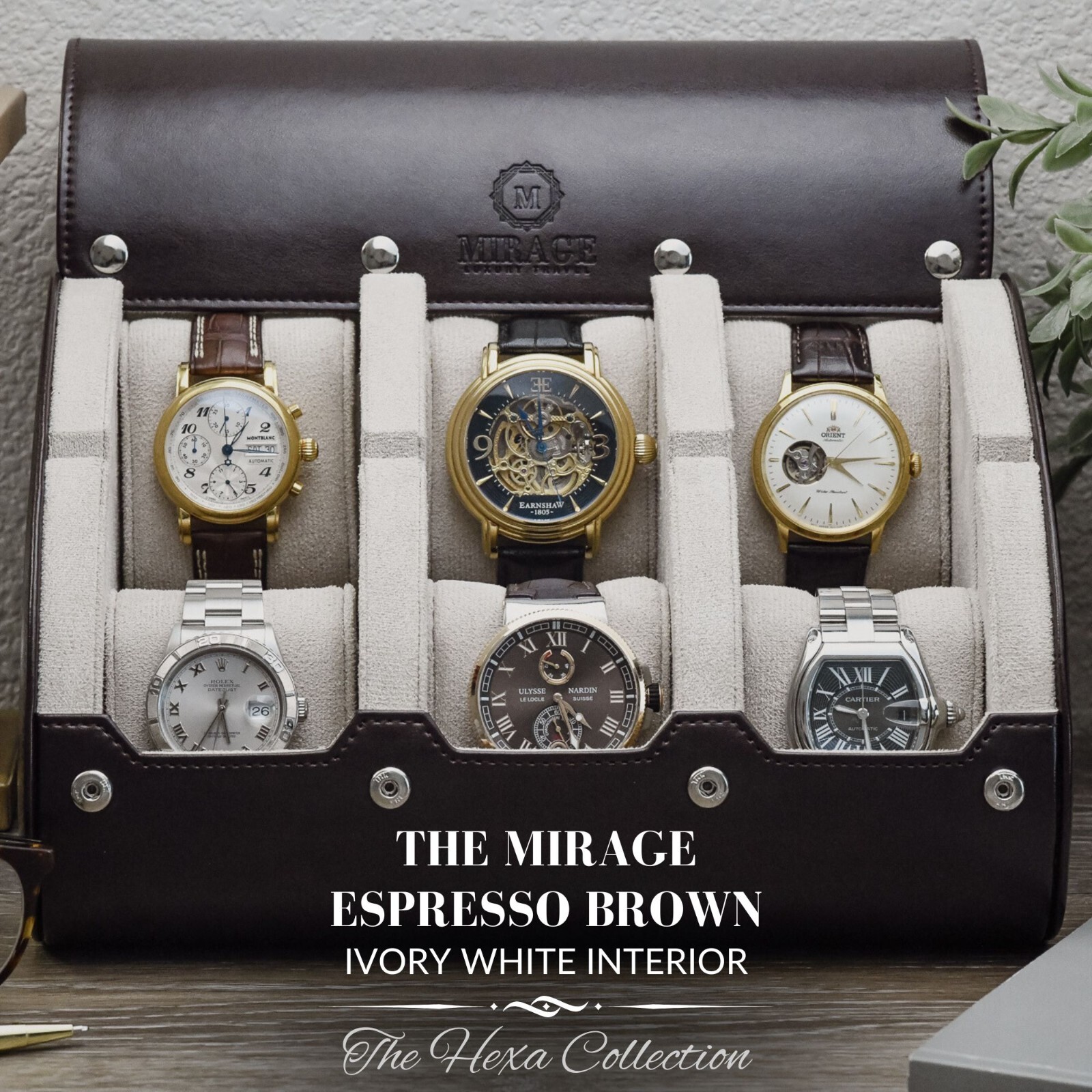 Watch Travel Case For Men – Mirage Watch Roll Leather (VARIATIONS) Best Gift