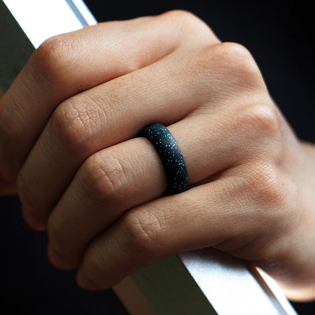 10 Pcs/Set Womens Silicone Wedding Ring Rubber Band Durable Comfortable NEW