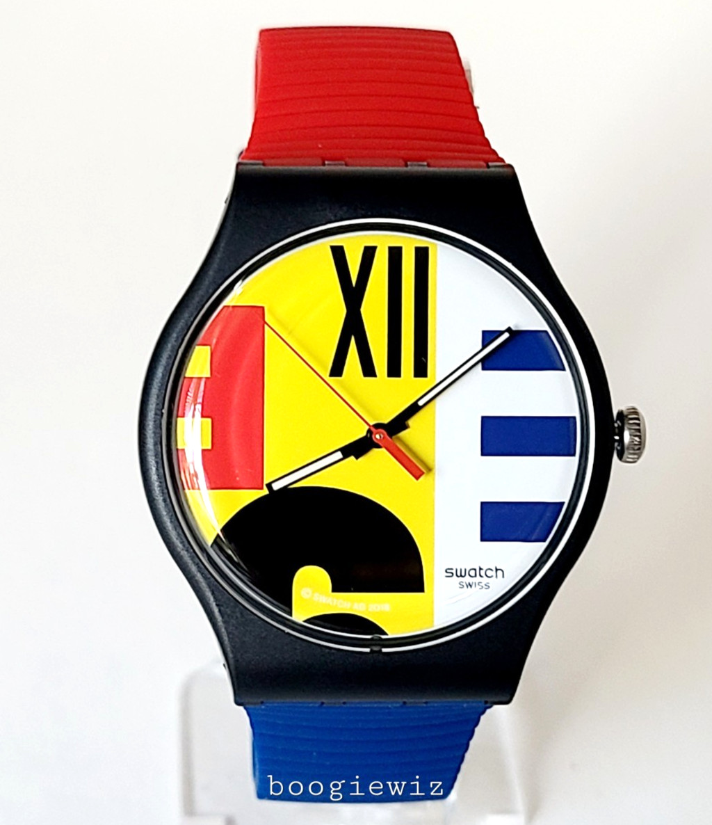 SWATCH SWISS MADE SUOB171 REVIVAL 9 TO 6 MODEL WATCH REMAKE OF 6 TO 9 NEW IN BOX