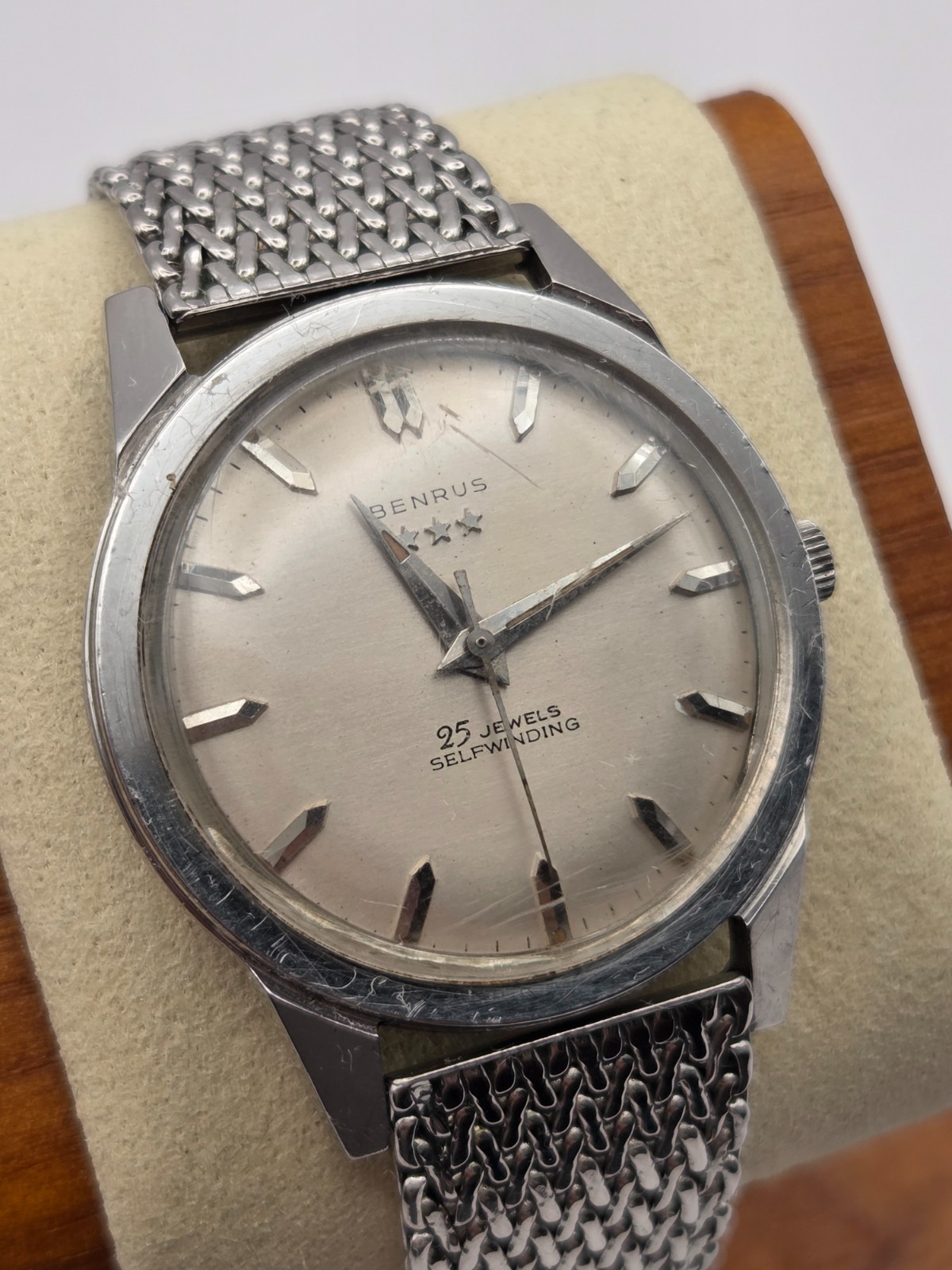 Vintage Benrus 3 Star 25 Jewels Self-Winding Men Wrist Watch – 34m