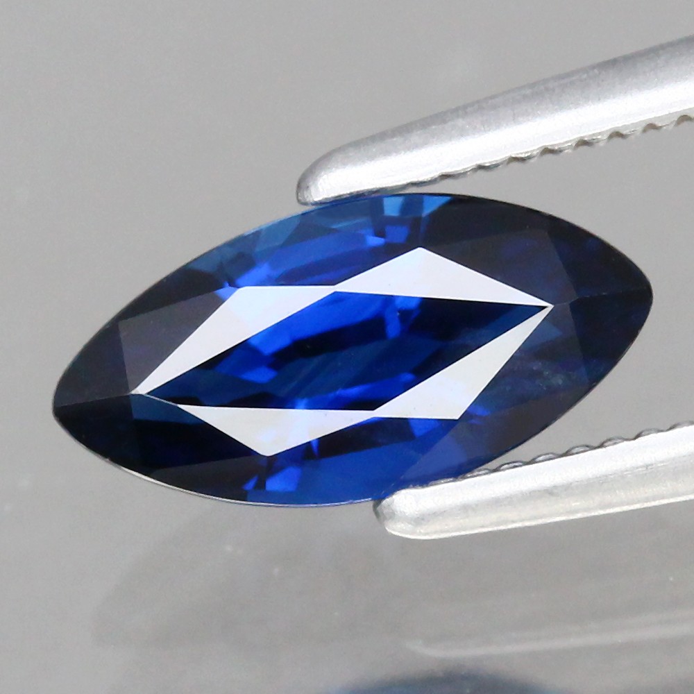 0.87ct Marquise 8.7×4.2mm VVS Natural Heated Blue Sapphire-Chanthaburi, Thailand
