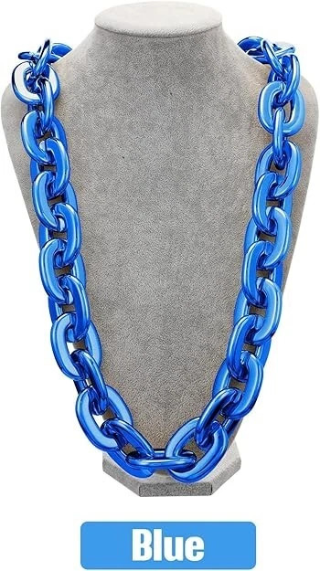 32In 80cm Hip Hop Thick Acrylic Cuban Link Chain Fashion Necklace Jewelry