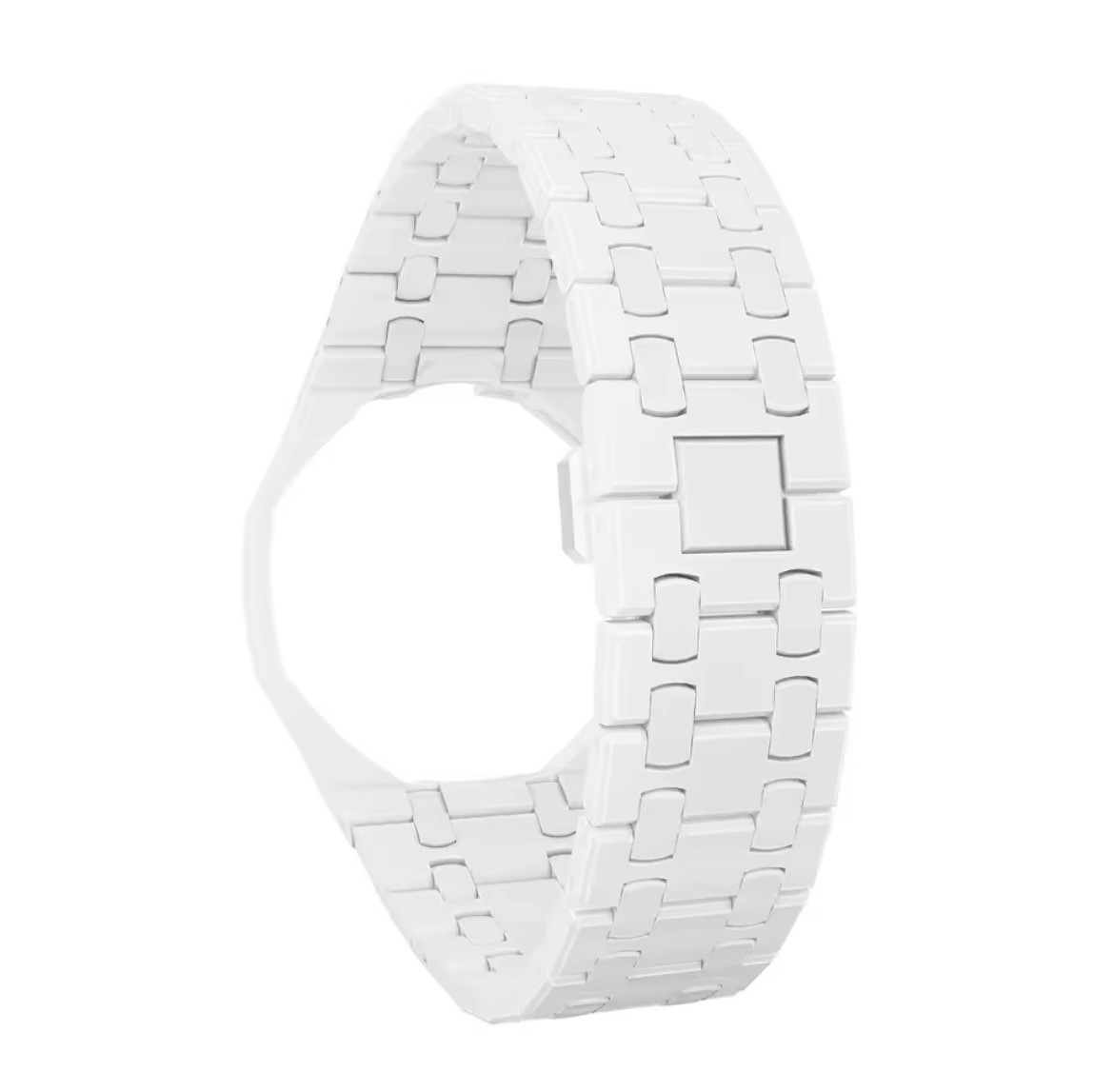 AP x Swatch Royal Pop Integrated Link Ceramic Bracelet Band – White