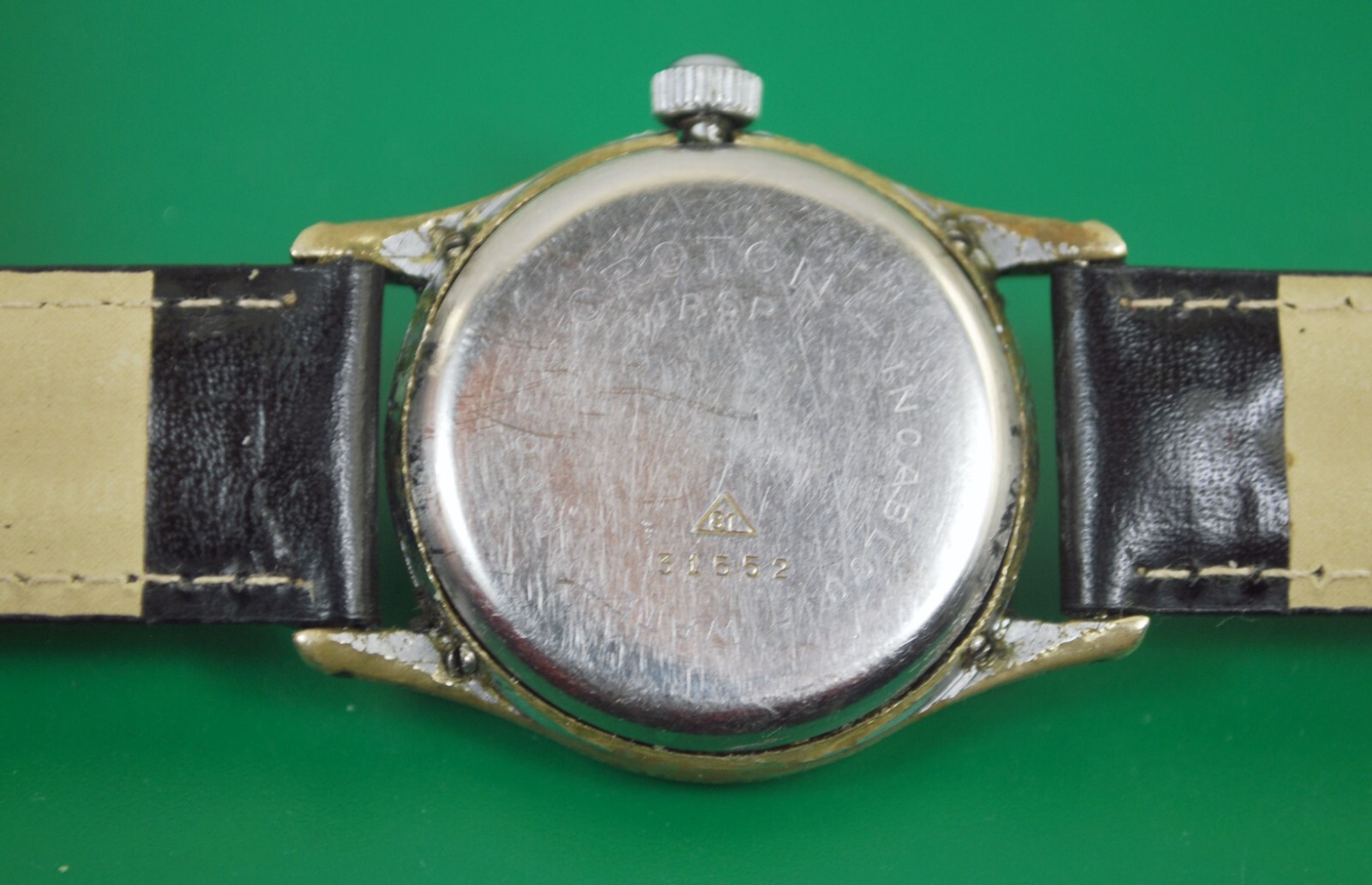 CROTON Wasp “Clamshell” case Vintage 40s Manual Wind Men’s Military Watch