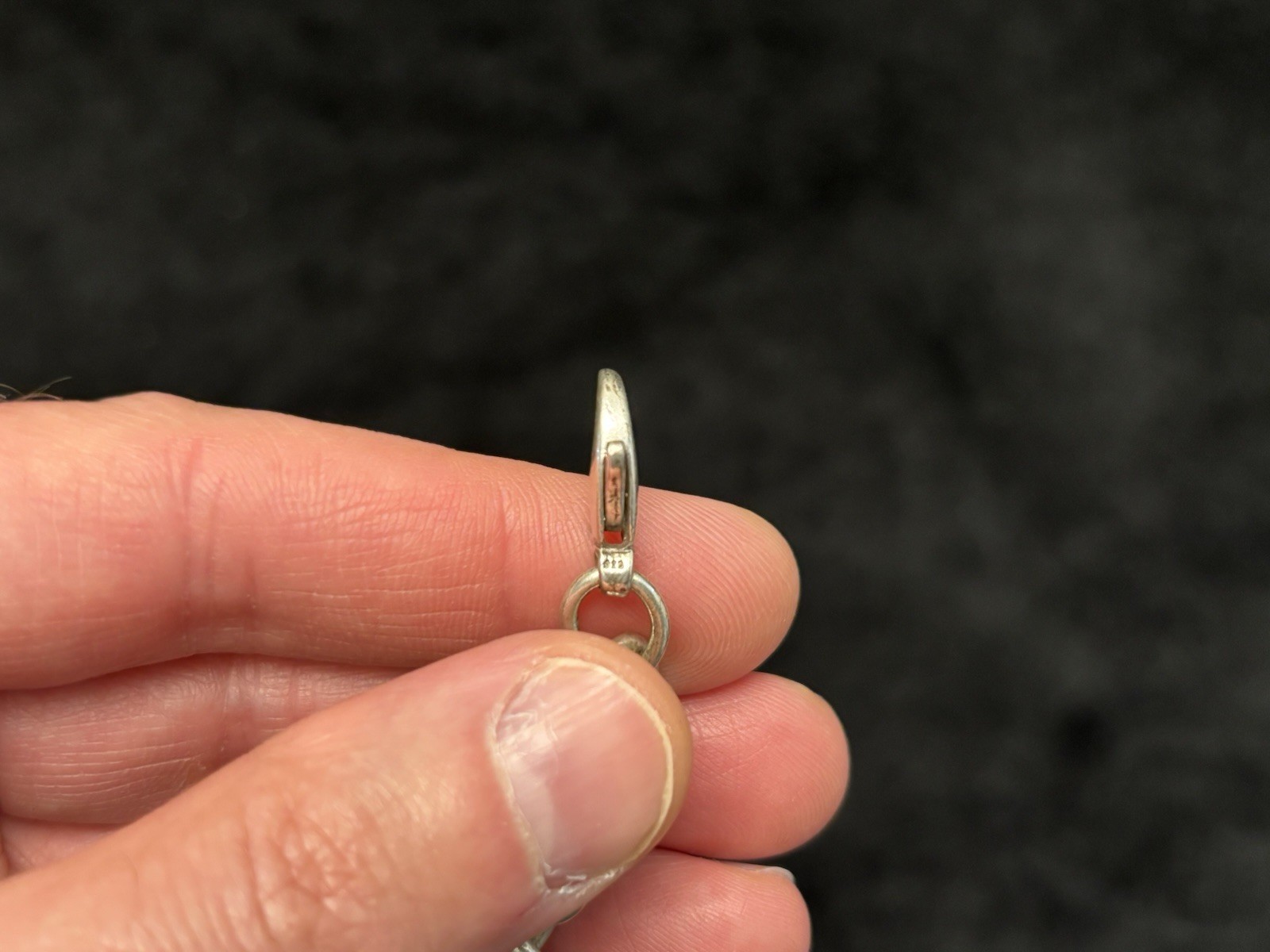 7.5″ Authentic Tiffany & Co. Heart Charm Tag Bracelet Engraved w/ Name Annamaria
