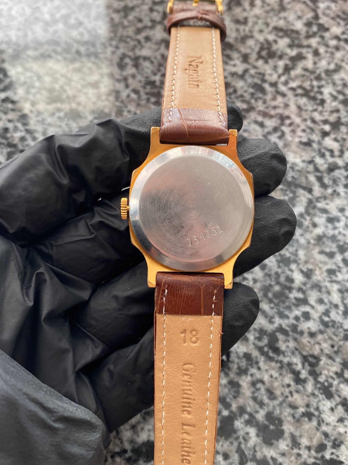 Vintage Pobeda Watch Soviet mechanical USSR Wristwach Rare Gold Plated AU