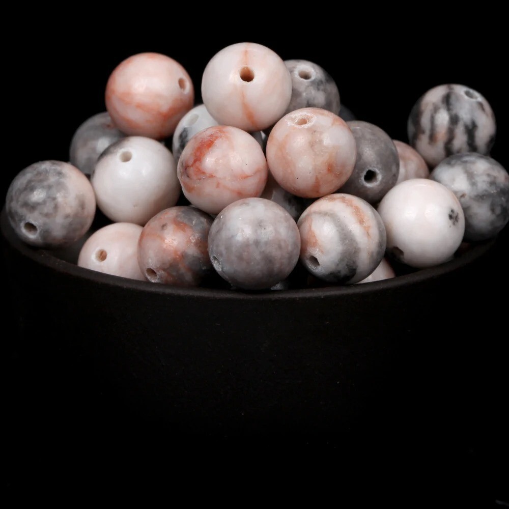 Natural Gemstone Round Spacer Loose Beads Jewelry Making 4mm 6mm 8mm 10mm 12mm