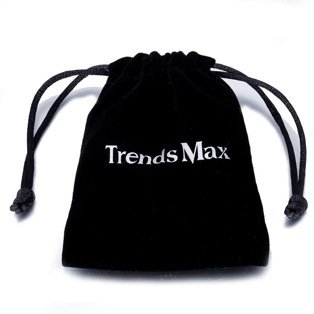 Trendsmax Initial R Pendant Necklace Gold Plated Stainless Steel 22inch