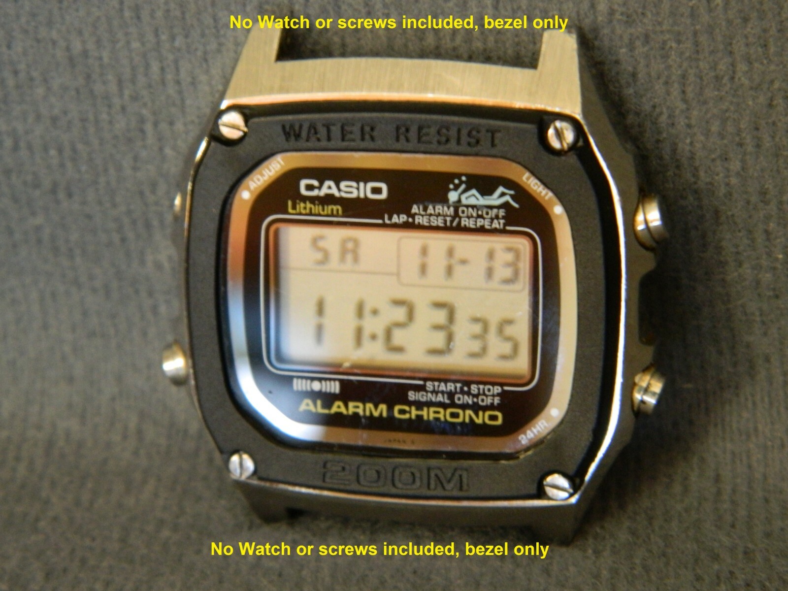 Casio DW-1000, Reproduction Bezel , BLACK