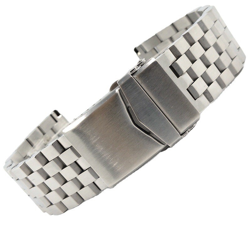 Solid Brushed Stainless Steel Watch Strap Watch Band Bracelet Screw Link 18-24mm