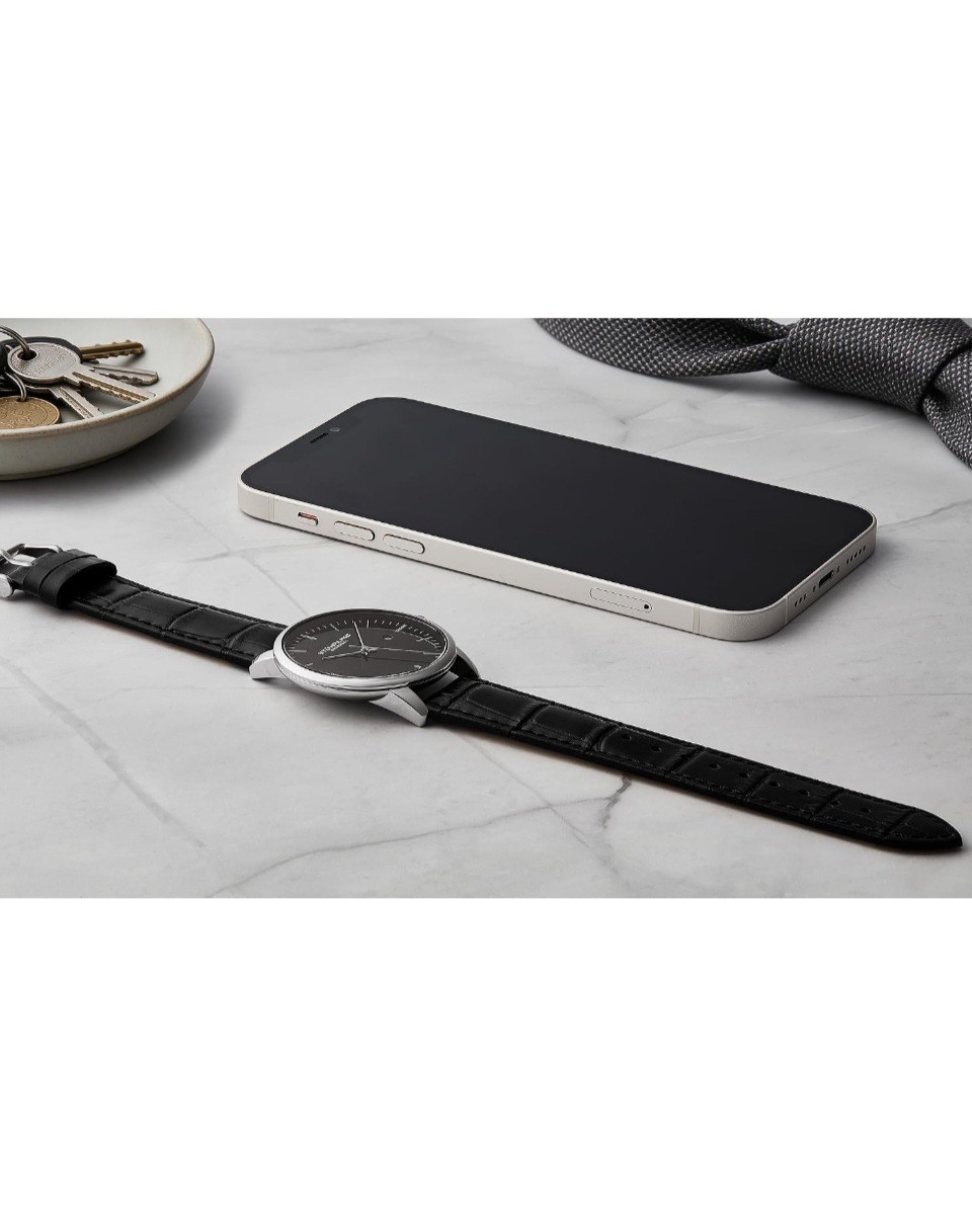 Unopened Stührling Original 40mm Men’s Formal Dress Watch Black Leather Band
