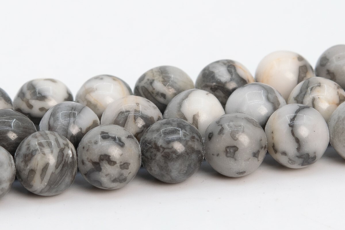 Natural Gray Crazy Lace Jasper Beads Grade AAA Round Loose Beads 6/8/10MM
