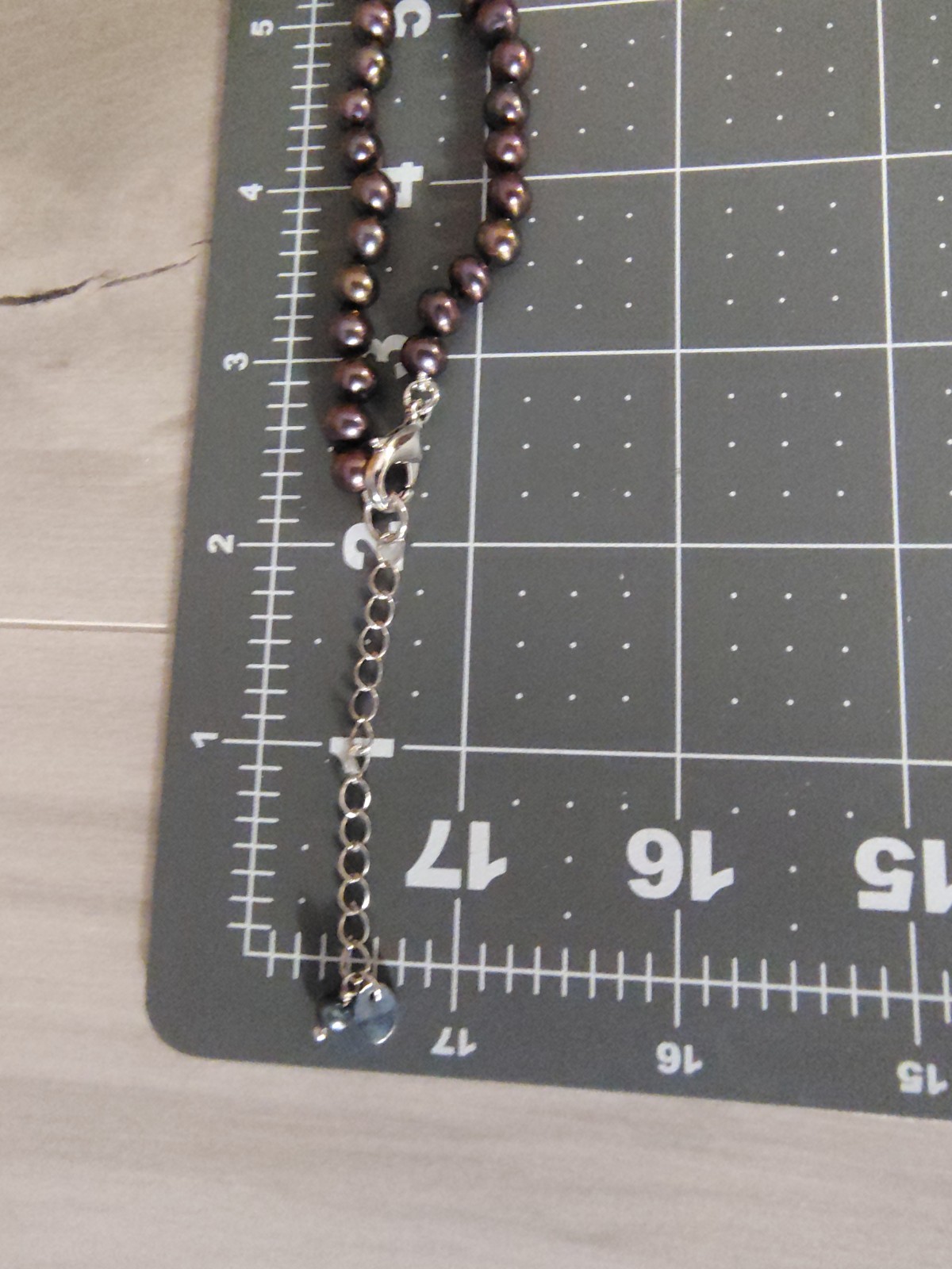 Danbury Mint Peacock Black Pearl Trillion CZ Y Drop Necklace 18″ + 2″ Extender