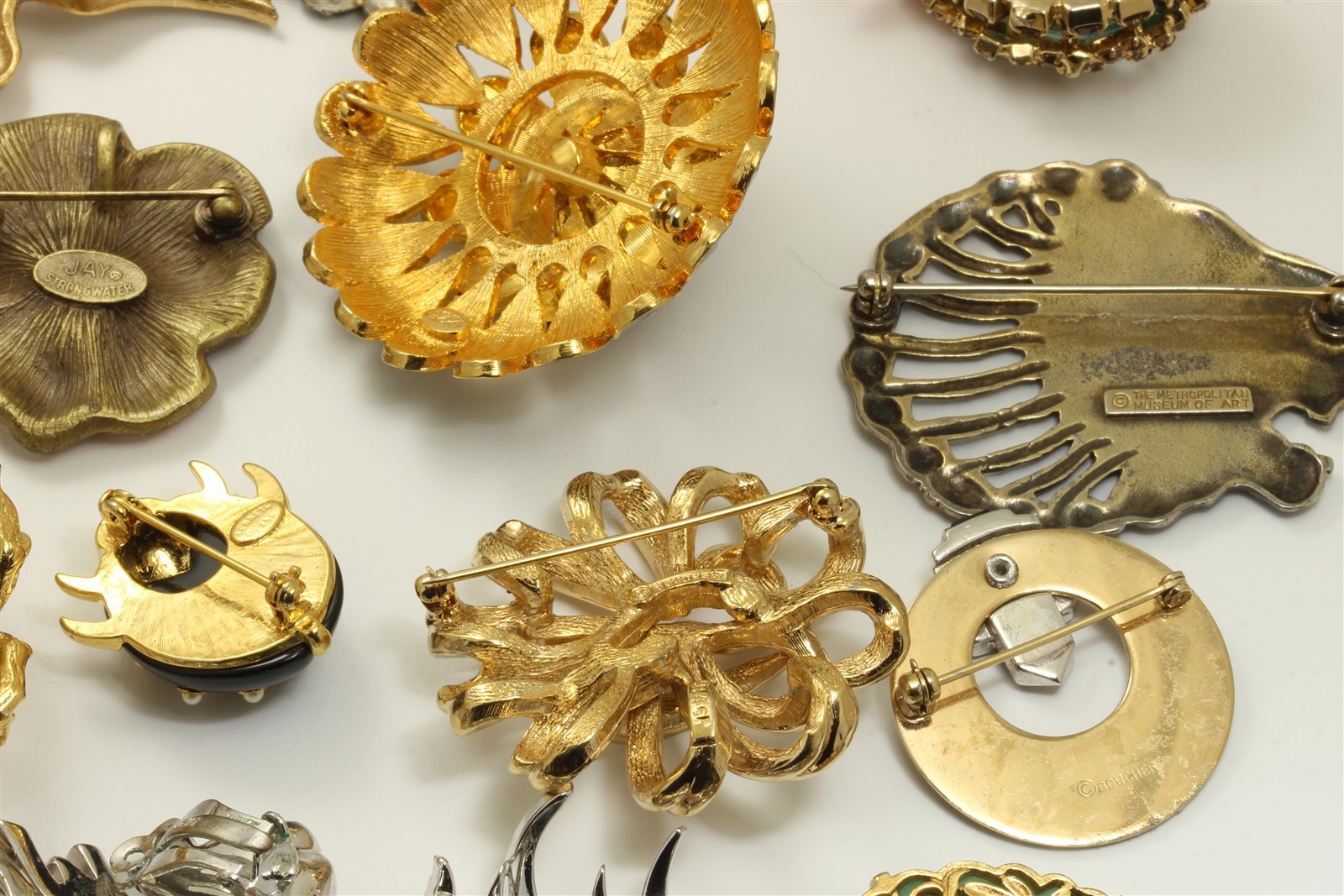 Vintage 20 Pc High End Designer Costume Jewelry Lot Jomaz Boucher Kramer Panetta