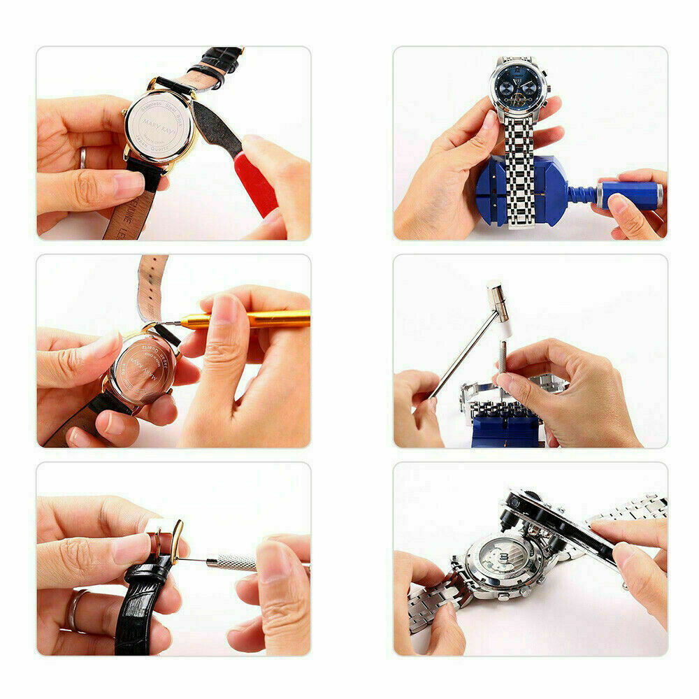 2025 Watch Repair Kit Watchmaker Back Case Remover Opener Link Pin Spring Bar
