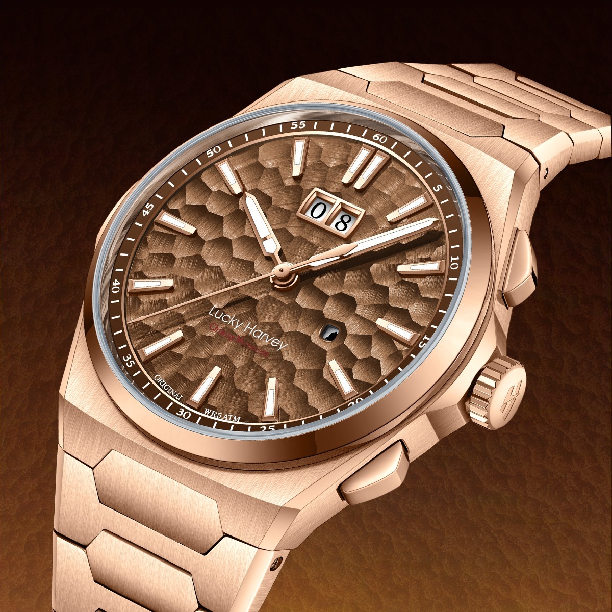 Lucky Harvey Hammered Dial Chiming Automatic Watch Limited Edition 300pcs