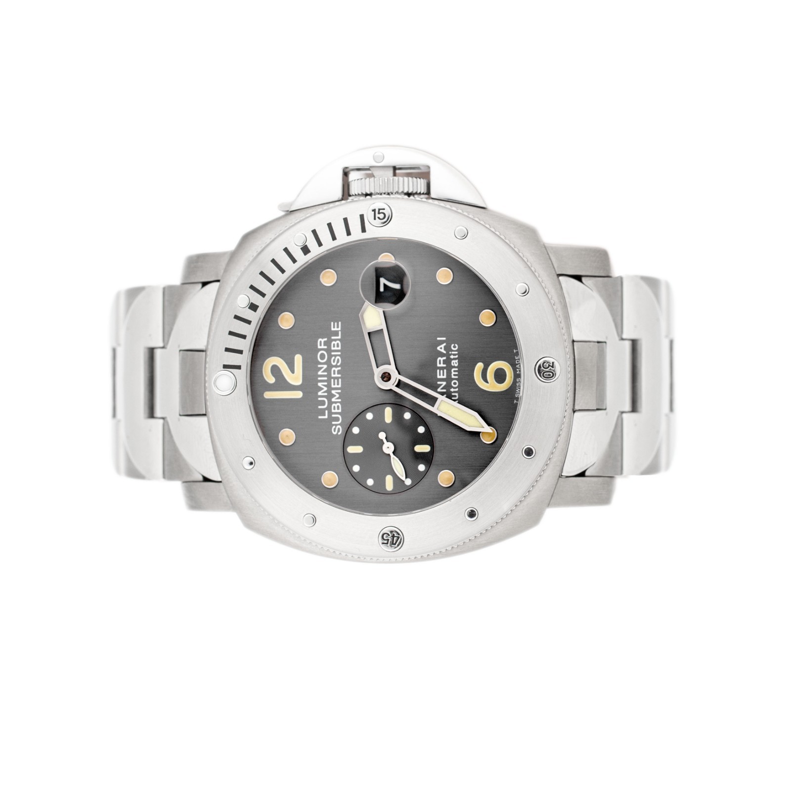 Panerai Luminor Submersible Titanium Stainless Steel Gray Dial 44mm Pam00170