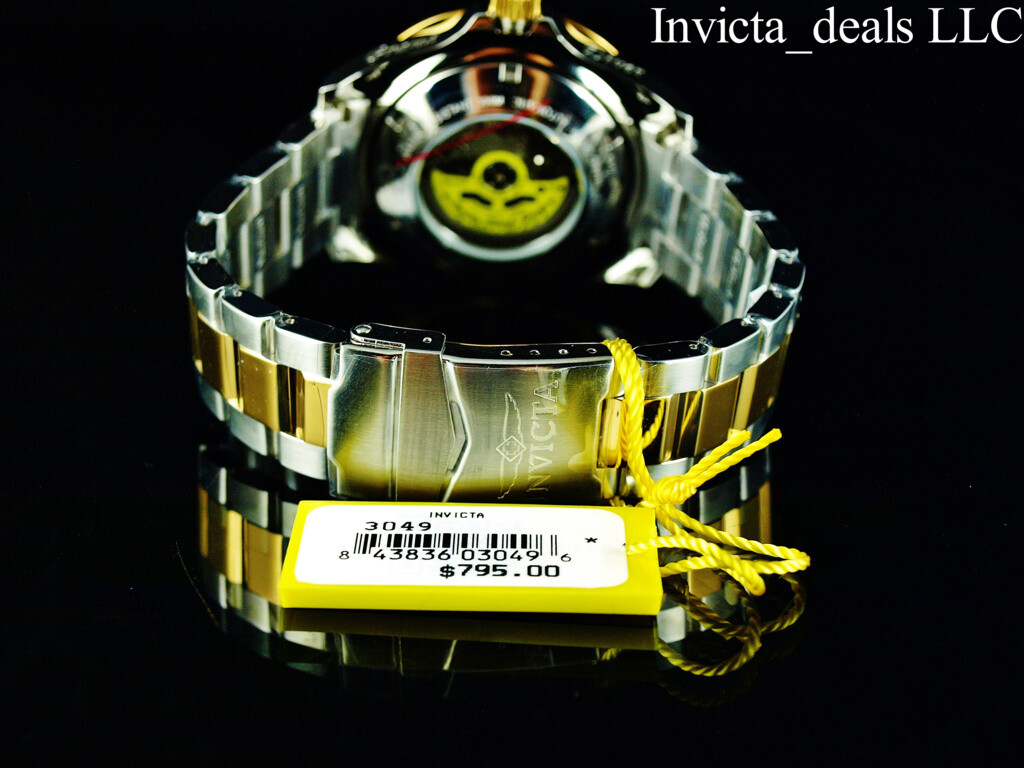 Invicta Men’s 47mm GRAND DIVER Automatic Blue Dial Gold Plated Two Tone SS Watch