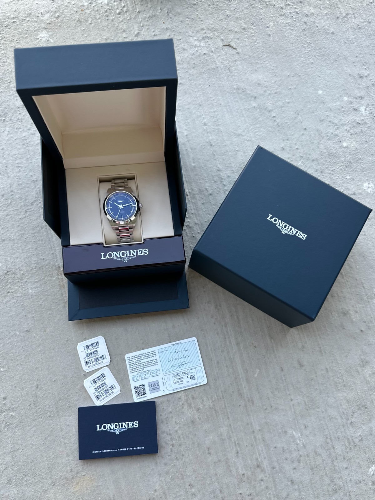 Longines Conquest Automatic Black Dial 38mm Ref. L3.720.4.52.6 w/ Box + Papers