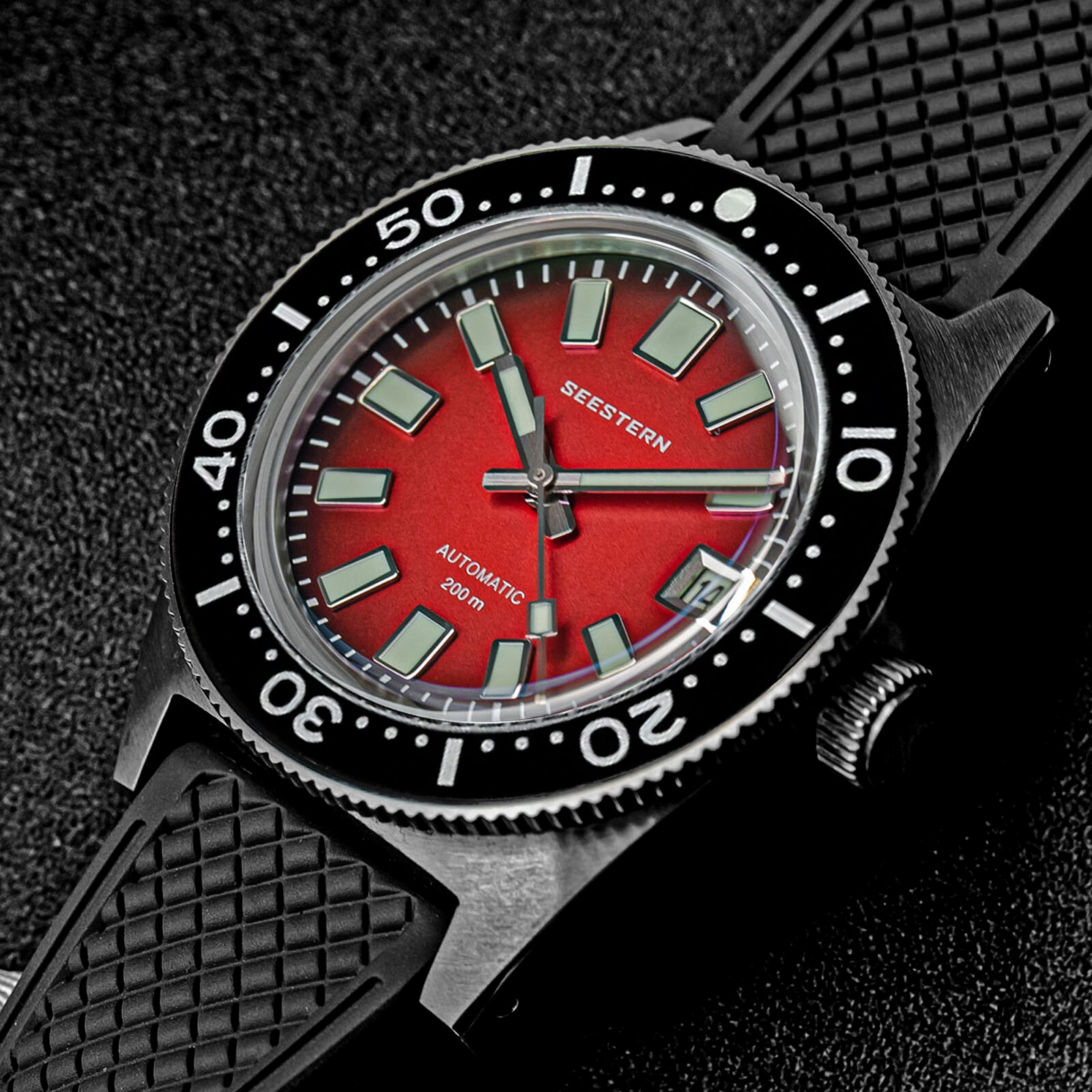 Seestern V3 62MAS 20ATM Genuine Ceramic Bezel 200m DIVER’S Watch SE2021-D62S-RK