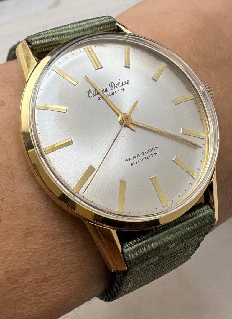 Citizen Deluxe Manual Watch 1966 Case 37mm