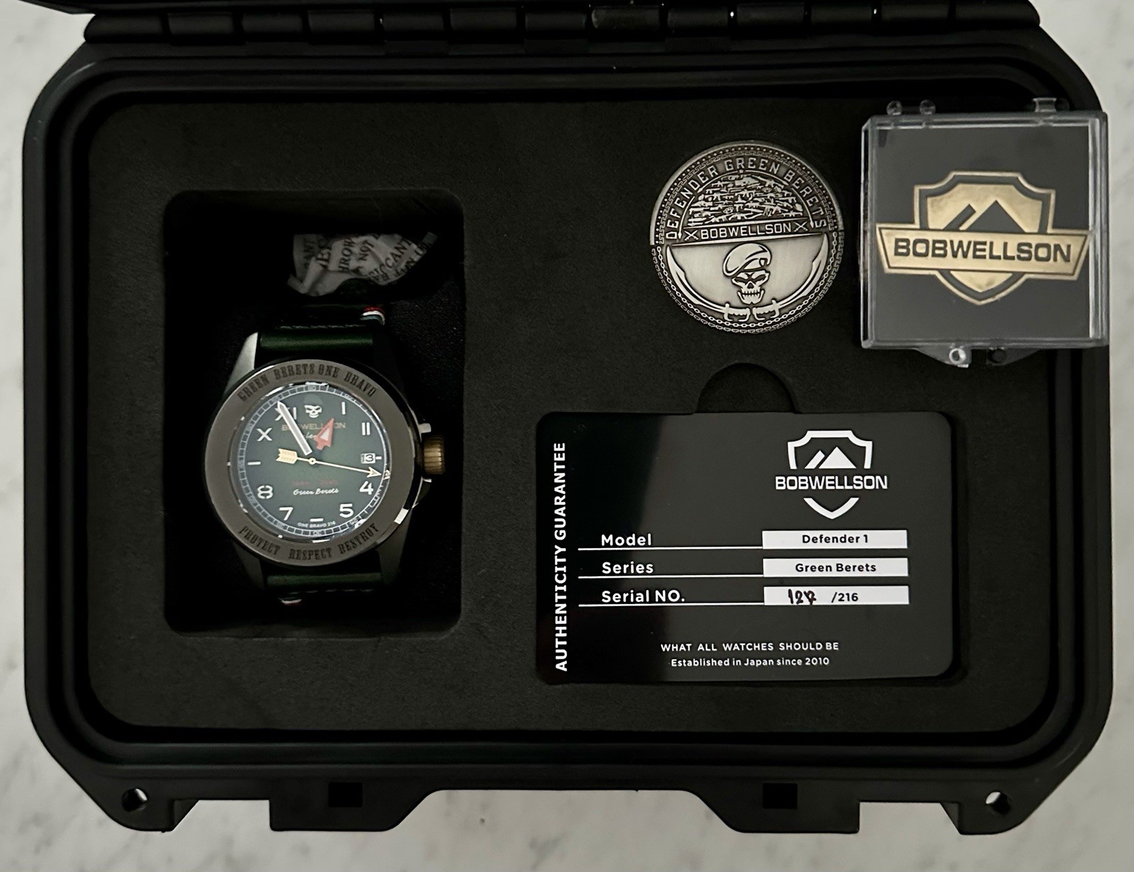 BobWellson Defender Green Berets One Bravo Limited Edition