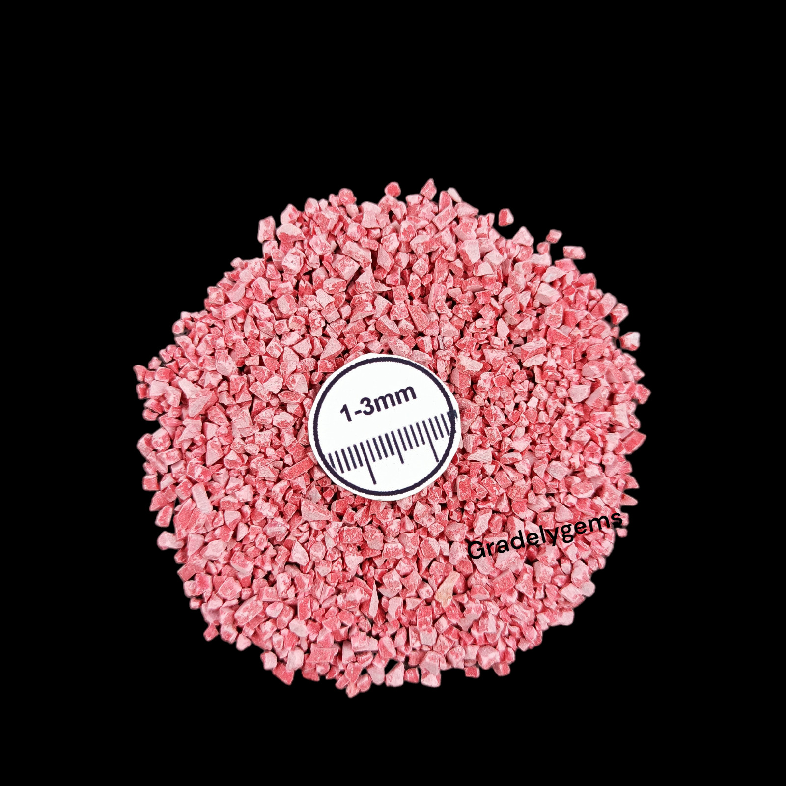 Red Turquoise Gemstone Crushed Powder – Bold Crimson Beauty for Resin Art, Craft