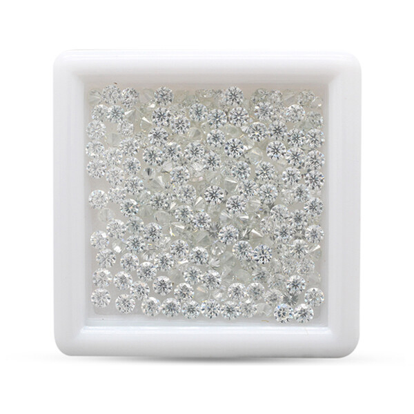 White D Color VVS Round Loose Moissanite Stones 0.8mm-3mm Lot