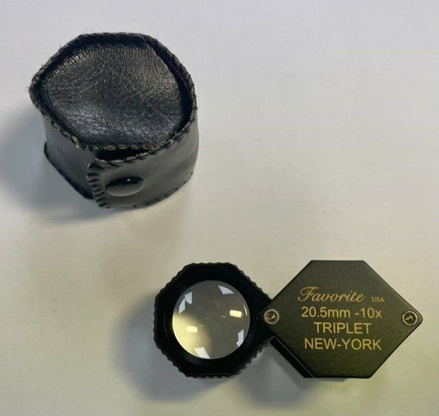 FavoriteUSA DIAMOND LOUPE HEXAGONAL TRIPLET 10X 20.5MM LENS