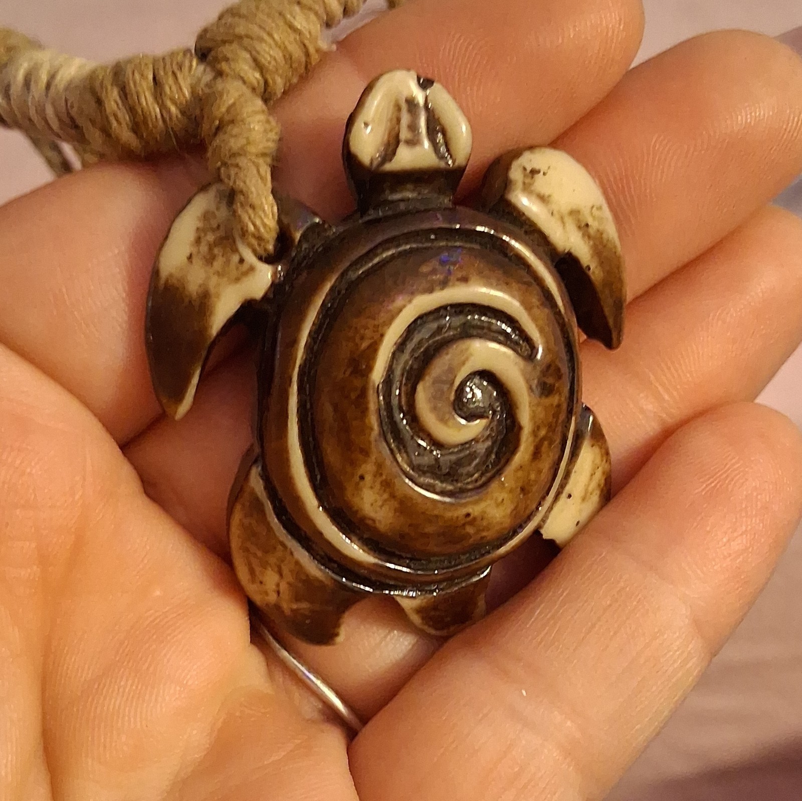 Turtle Charm Pendant And Crystal Necklace