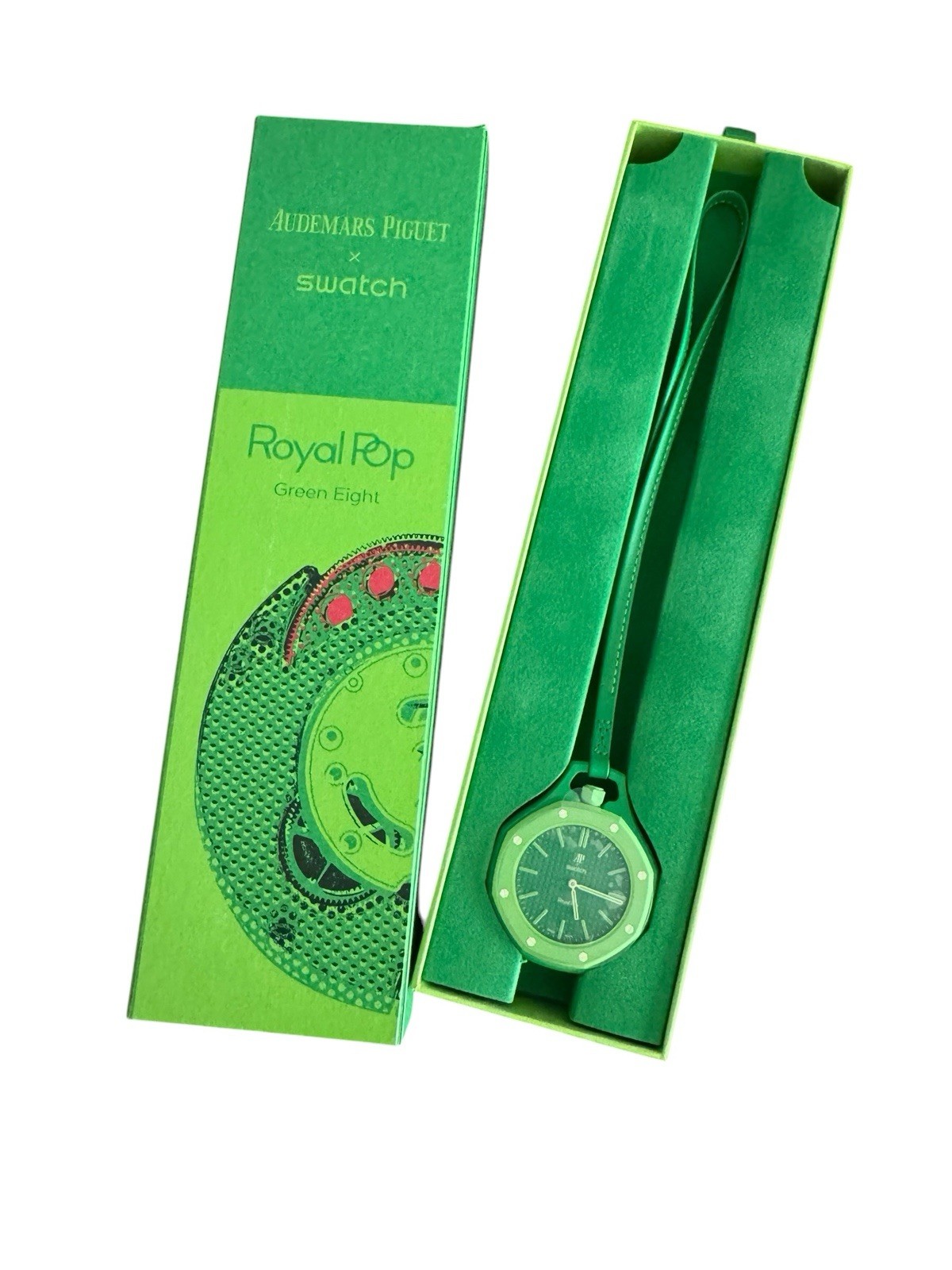 Authentic New Swatch x Audemars Piguet AP Bioceramic Royal Pop Green In Hand