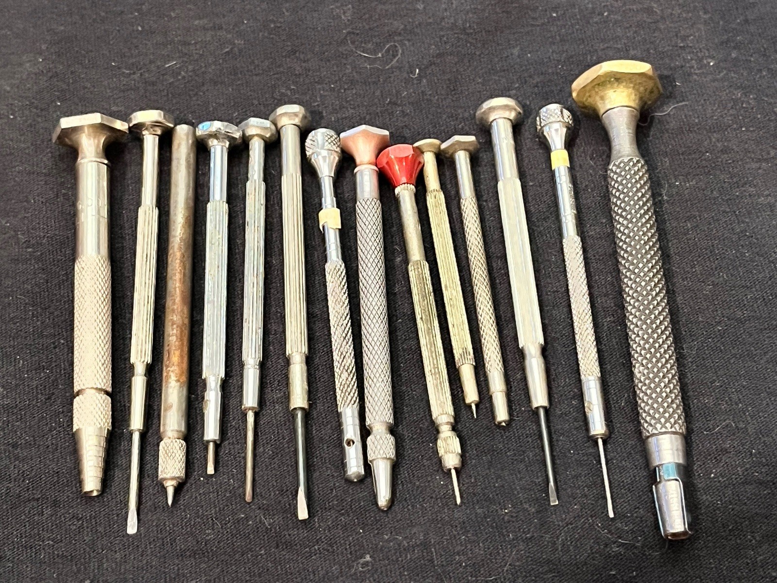 14 Vintage Jewelers Screwdrivers Watchmaker Watch Bench Tools- Bergeon, Bestfit