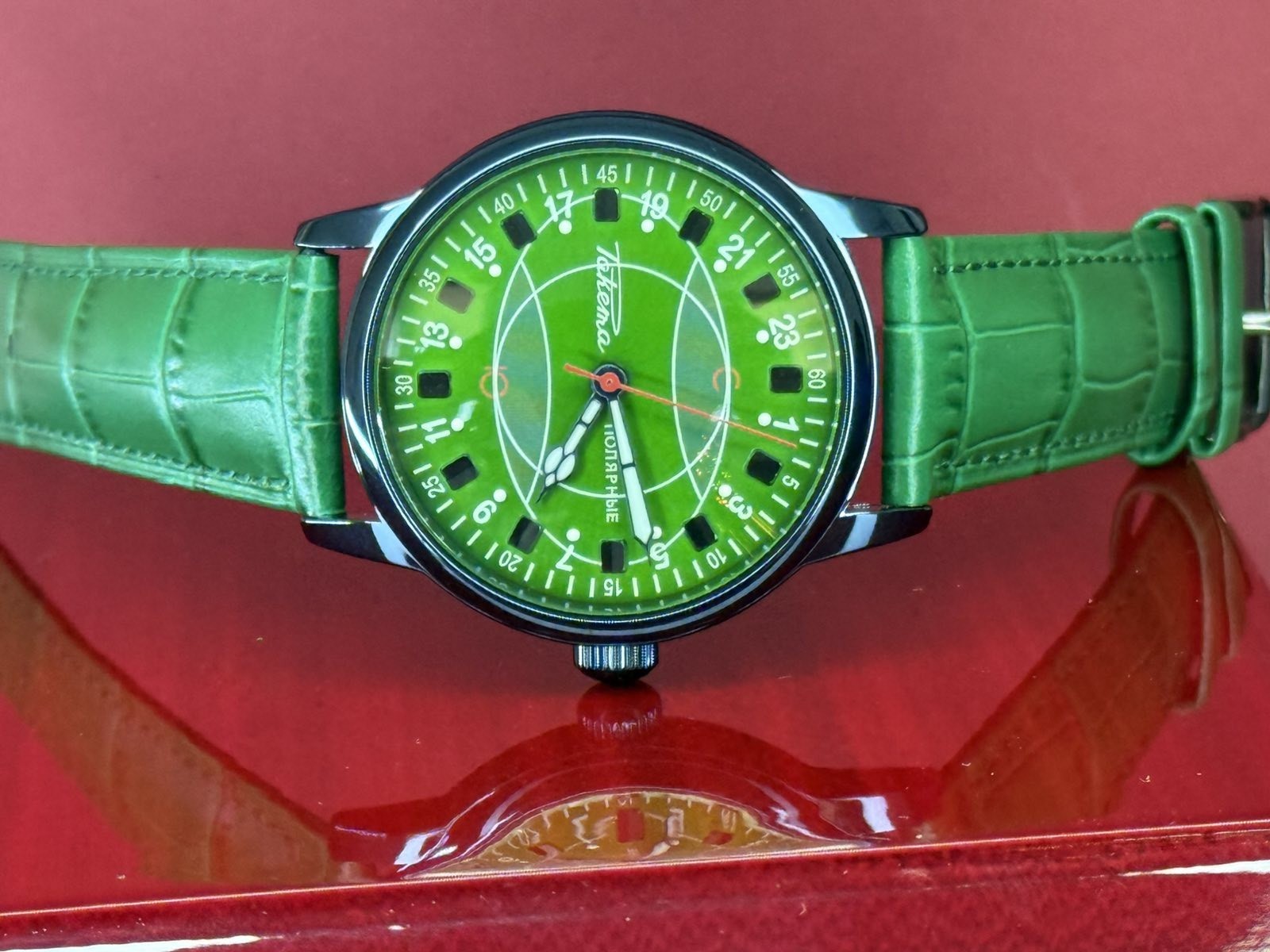 Vintage Watch Raketa 24h Automatic Wrist Men’s Russian Soviet USSR Polar Day