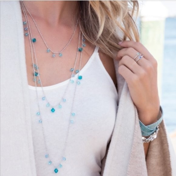 Touchstone Crystal Waterfall Necklace